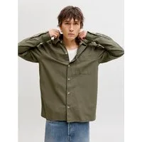 Jack & Jones Langarmhemd JJETRISTAN OVERSHIRT LS SN mit Knopfleiste