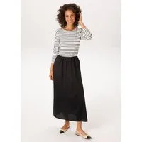 Aniston CASUAL Maxikleid mit geringeltem, elastischen Oberteil
