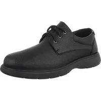Coolwalk Herren Schnürschuhe Elegant Schnürschuh (88828921) Blockabsatz Schnürer in Schwarz