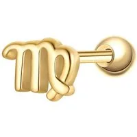 Glanzstücke München Single-Ohrstecker Piercing Sterling Silber gelbgold