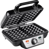 Tristar Waffeleisen Tristar WF-2195 Waffeleisen Schwarz, Silber, 1000.00 W