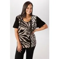 Aniston PLUS T-Shirt in trendigem Animaldessin - NEUE KOLLEKTION