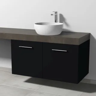 Sanipa Waschtischunterbau mit Türen 2morrow (G2365) 510x1000x520 Schwarz-Matt, G236508 G236508