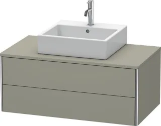 Duravit XSquare Konsolenwaschtischunterbau wandhängend Stein Grau Seidenmatt 1000x548x400 mm - XS491 XS491109292