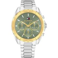 Tommy Hilfiger Multifunktionsuhr MELLIE 1782785, Quarzuhr, Armbanduhr, Damenuhr, Edelstahlarmband, analog, Glassteine