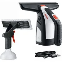 Bosch Home & Garden Akku-Fenstersauger GlassVac Solo Plus, inkl. Saugkopf, Spray-Applikationsflasche, Micro-USB-Kabel