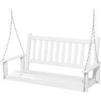 COSTWAY Gartenbank Hängebank Hollywoodschaukel, 2-Sitzer