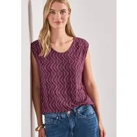 STREET ONE Shirttop Sommertop mit Allover-Print
