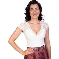 Trachtl Trachtenbluse Trachtl -Amanda Trachtenbody Spitzenbluse 44
