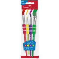 Faber-Castell Bastelmesser Faber-Castell Aquarellpinsel Soft-Touch 4er-Set Stärke 2 6 10 12