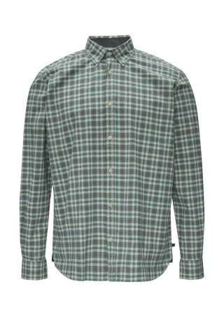 s.Oliver Red Label - Gemustertes Hemd mit Button-Down-Kragen beige/grün/rot - Gr. - XXL