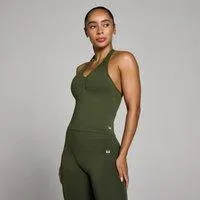 MP Damen Tempo Nahtlos Neckholder-Top - Waldgrün - XS