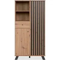 Finori Highboard, Artisan Eiche / anthrazit B x H x T ca. 80 x 156 x 40 cm
