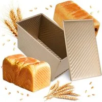 FOUORTUNATE-BEE Brotbackform Antihaft-Brotbackform mit Deckel – Ideal für Toast und Kuchen, Praktische Toast- und Kuchenform für gleichmäßiges Backen zu Hause