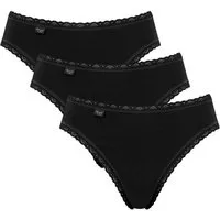 sloggi Tai-Slip 3er Pack 24/7 Cotton Lace (Spar-Set) Tai Slip - Baumwolle - Atmungsaktiv
