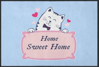 Fussmatte Home Sweet Home Katze 4063 | Größe: 60 cm x 45 cm