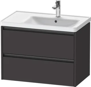 Duravit Ketho.2 Waschtischunterbau wandhängend Graphit Supermatt 784x455x549 mm - K25286080800000 K25286080800000