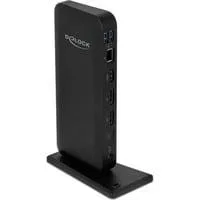 USB Type-C Dockingstation schwarz, DisplayPort, HDMI, USB-C, USB-A