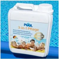 Zooprinz Poolpflege Starter Set 3-in-1, 2 Liter, Keimschutz Desinfektion Algenstopp, Verhindert Algenbildung, für klares Wasser, Made in Germany