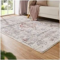 LUXOR living Teppich Rocco, rechteckig, Höhe: 11 mm, Vintage-Look, verschiedene Designs, mit Fransen, Wohnzimmer