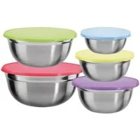 KING Schüssel, Edelstahl, (Set, 10-tlg), spülmaschinengeeignet