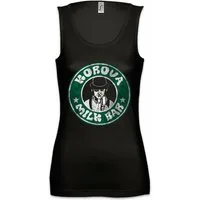 Urban Backwoods Tanktop Korova Milk Bar Ärmelloses Damen T-Shirt Alex Clockwork Rock Mod Punk Kult Uhrwerk Milchbar Bar
