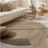 HANSE Home Teppich Rangpur Juteteppich, auch in oval, oval, Höhe: 10 mm, Handgewebt, 100% Jute, Natur, Wohnzimmer, Flur, Boho, Skandi