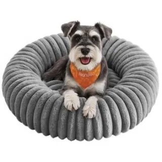 FEANDREA Hundebett,Katzenbett, Hundekörbchen, Hundekissen waschbar L