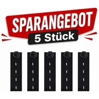 Ware aus aller Welt Bunddehner 5er Set Hosenbund-Erweiterung elastisch 8 x 2,5 cm (5-tlg), Ohne Nähen, flexibel verwendbar, wiederverwendbar