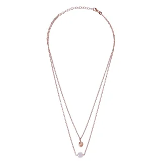 Orphelia 'Joelle' Damenhalskette aus 925 Sterlingsilber - Rose ZK-7432