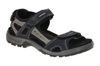 Ecco 06956402038 Herren Sandale Marine Blau Receptor Gummisohle Klettverschluss