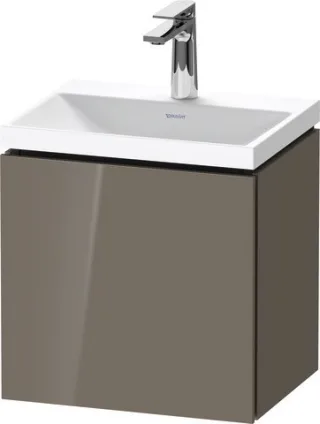 Duravit L-Cube c-shaped Set wandhängend Flanell Grau Hochglanz 450x350x480 mm - LC6949O89890000 LC6949O89890000