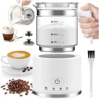 AKKEE Milchaufschäumer Elektrisch, 4 in 1 Milchschäumer für Heißer und Kalter, 500ml, 600 W