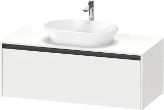Duravit Ketho.2 Konsolenwaschtischunterbau wandhängend Weiß Matt 1200x550x459 mm - K24887018180000 K24887018180000