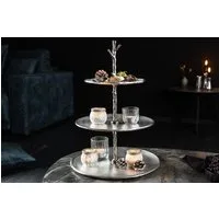 riess-ambiente Dekoetagere ABSTRACT 50cm silber (Einzelartikel, 1 St), Esszimmer · Metall · für Alles · 3 Etagen