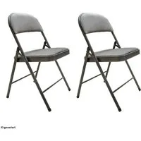 HTI-Living Klappstuhl Klappstuhl Dima Velvet 2er-Set (Set, 2 St), Küchenstuhl gepolstert