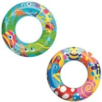 Bestway Schwimmring Aquarium (Packung, Ø 48 x 11 cm), Aus strapazierfähigem PVC