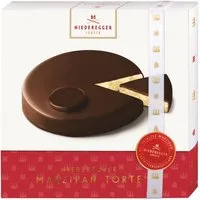 Niederegger Süßigkeit Marzipan Torte mit Zartbitter-Schokolade, 390 g, Festlich verpackt