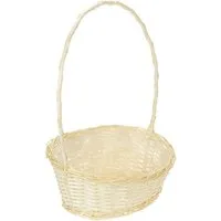 Florists Products Dekokorb Präsentkorb Deko-Geschenkkorb hell 38x27cm mit Henkel, ideal