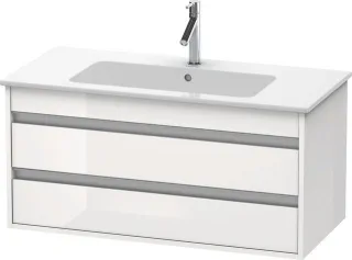 Duravit Ketho Waschtischunterbau wandhängend Weiß Hochglanz 1000x475x480 mm - KT643002222 KT643002222