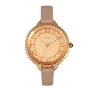 Bertha Madison Sunray Zifferblatt Lederarmbanduhr