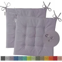 heimtexland Sitzkissen Outdoor Stuhlkissen Garten Stuhlpolster wetterfest, schmutz- und wasserabweisend I UV-beständig I 40 x 40 x 3 cm