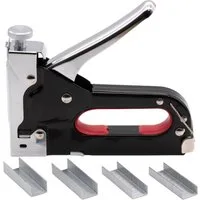 BENSON Handtacker Handtacker Klammern Tacker Tackerklammern 4-14 mm, Hefter, Nagler, Klammergerät, Set