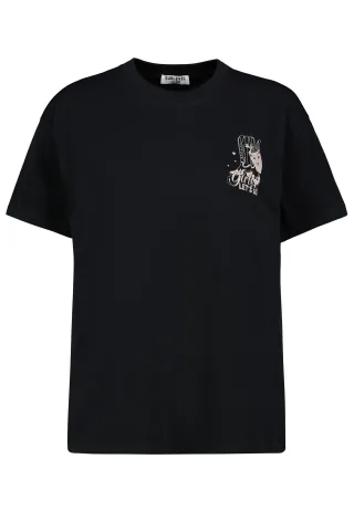 Authentic Style - RE9CIFQtU2hpcnQgUHJpbnQg carbon black - Gr. - L