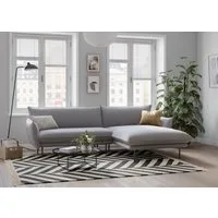 OTTO home Ecksofa Stine L-Form, Besonderes Design durch Kissenoptik und Keder
