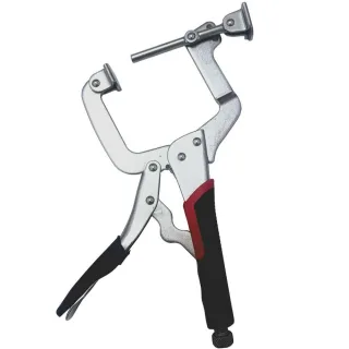 12 inch 2 in 1 Metal Face Clamp Pocket Hole Clamp Pliers Adjustable 90 Degree Right Angle Clamp Heavy Duty C Clamp