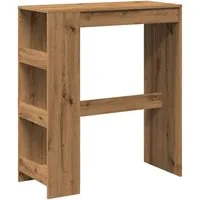 vidaXL Esstisch Bartisch mit Regal Artisan-Eiche 90x40x103,5 cm Holzwerkstoff (1-St)