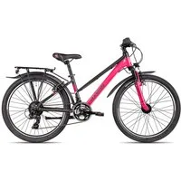 Axess Kinderfahrrad Adventure 18 24 Trapez, 18 Gang Shimano Tourney 18 Schaltwerk, Kettenschaltung, Shimano Tourney 18 violett/rosa