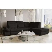 99rooms Ecksofa Toscana, Sofa L-Form, Eckcouch, Bettfunktion, Rundumbezug aus gepolstertem Velours VOGUE