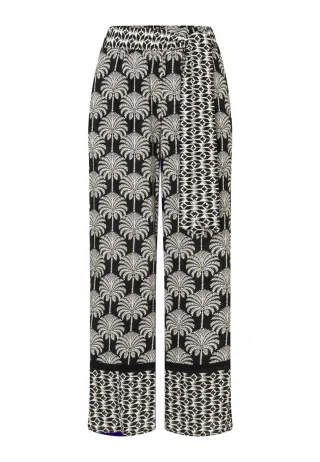 MORE & MORE - Gemusterte Culotte schwarz - Gr. - 34